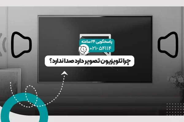تلویزیون تصویر دارد صدا ندارد